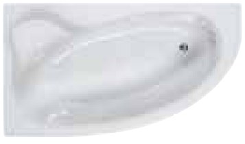 Surf Bathtub Left For Built-in Installation Or Installation With Panel — 160x90cm