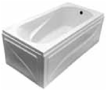 New Florida Bathtub For Built-in Installation Or Installation With Pan — 170x70cm